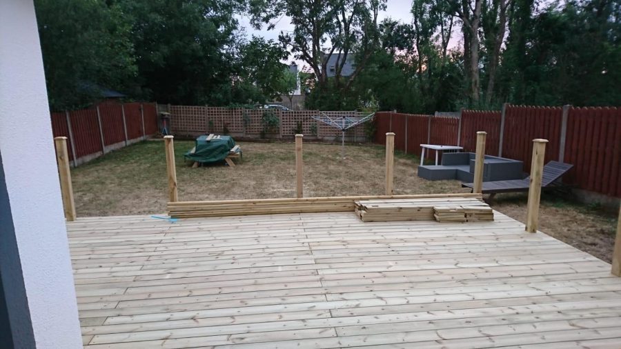 Back Deck in construction